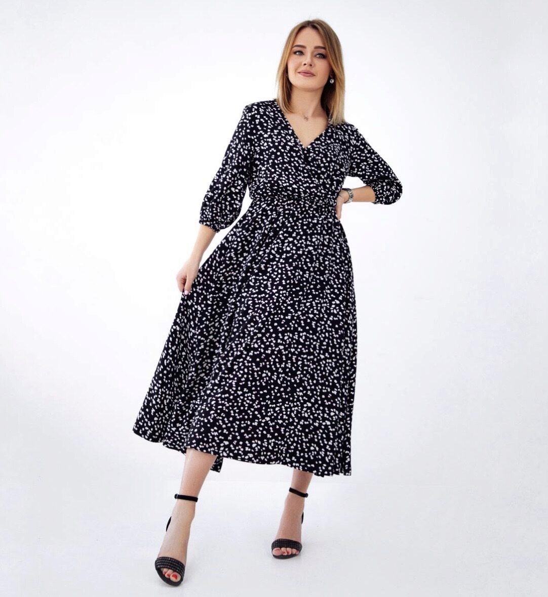 Платье Штапель. Размеры 38-60. Рост 158-176 (Элина Патыкова)