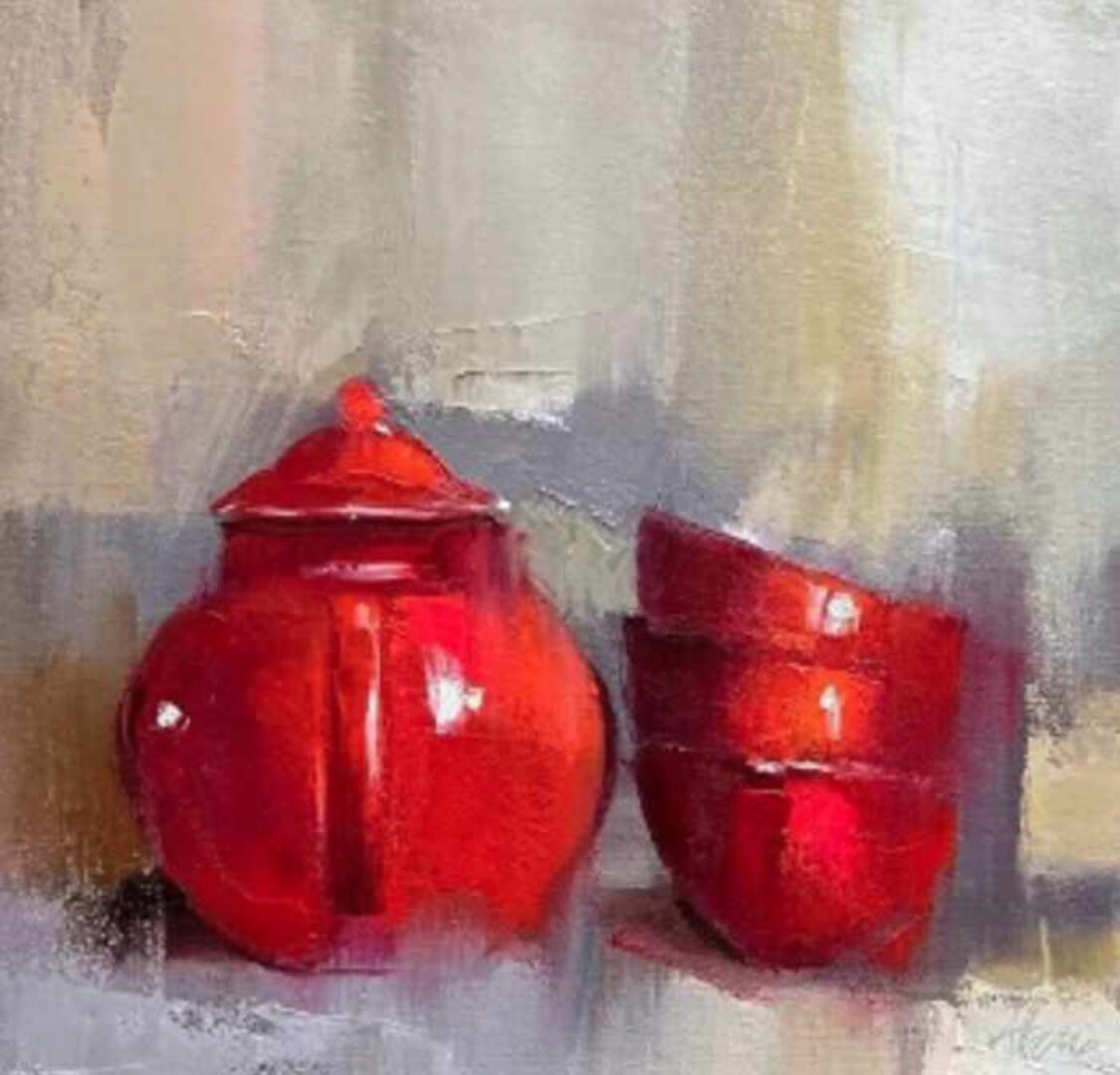 Чайник с пиалками (Анна Маратканова)