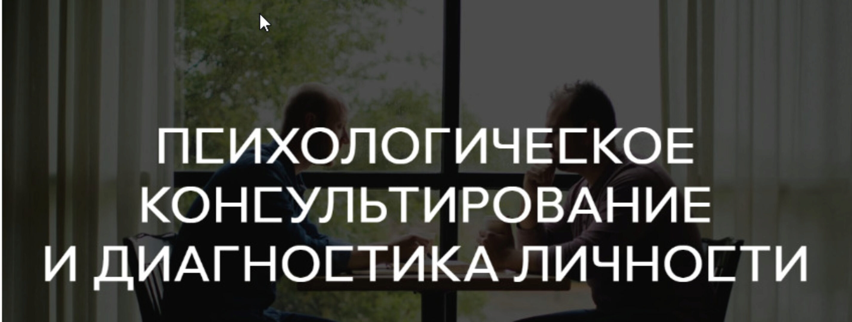 Психологическое консультирование и диагностика личности, все семестры [Среда обучения]