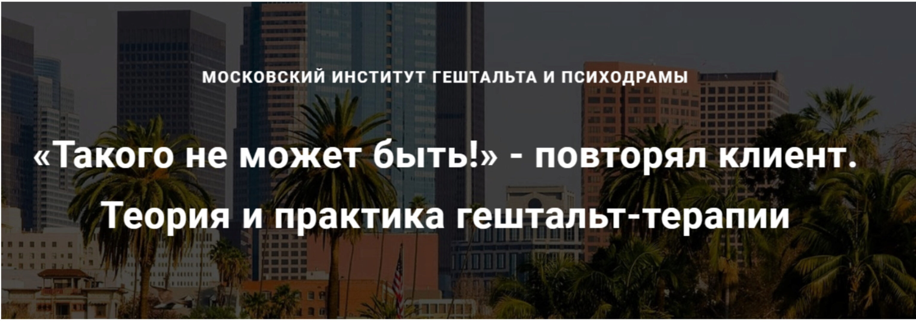 [МИГИП] Вебинар Теория и практика гештальт-терапии (Роберт Резник)