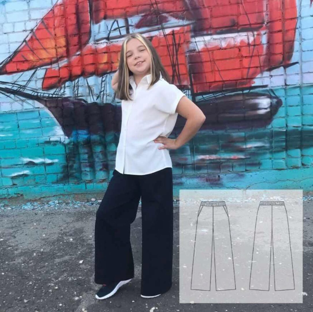 Штаны Палаццо. Размер 104-170 (Катя Мхитарян)