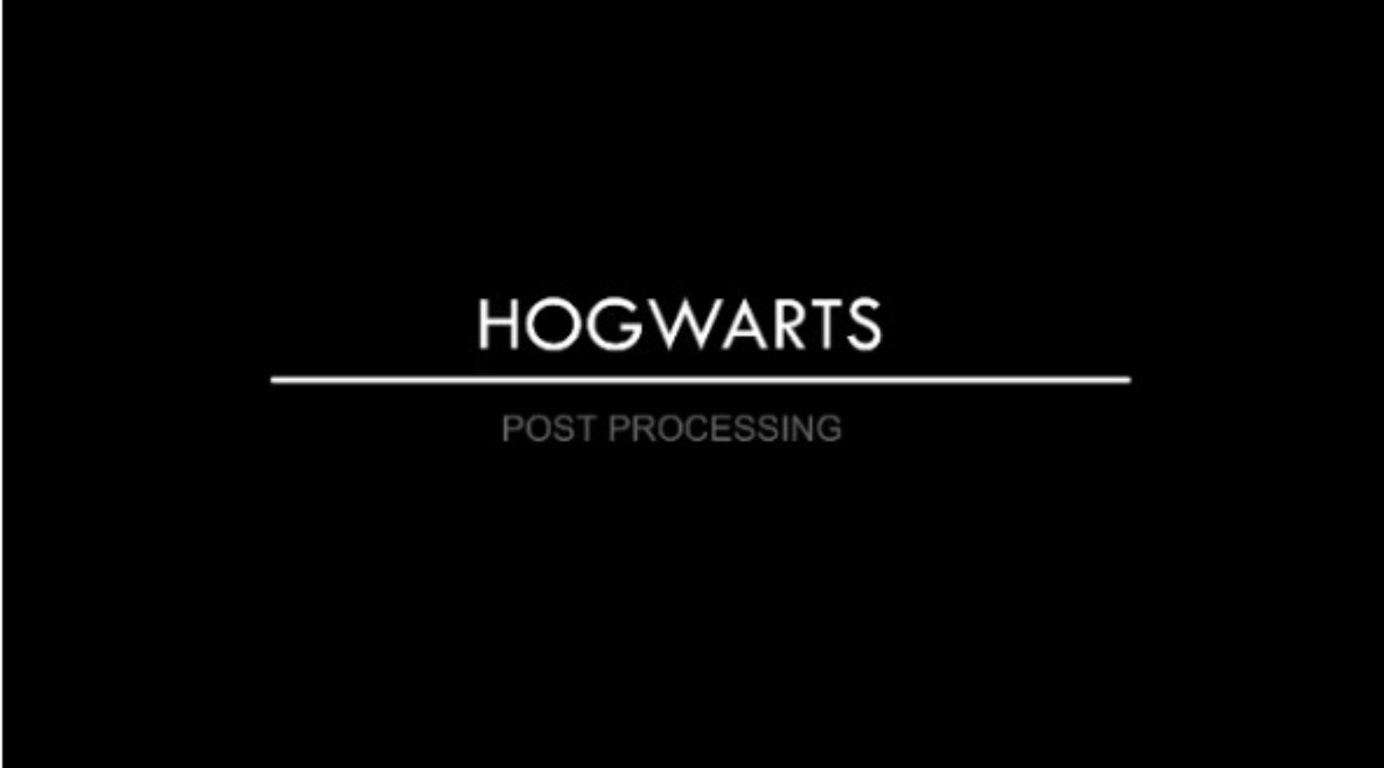 [Hogwarts] Постобработка (Кемран Шералиев)