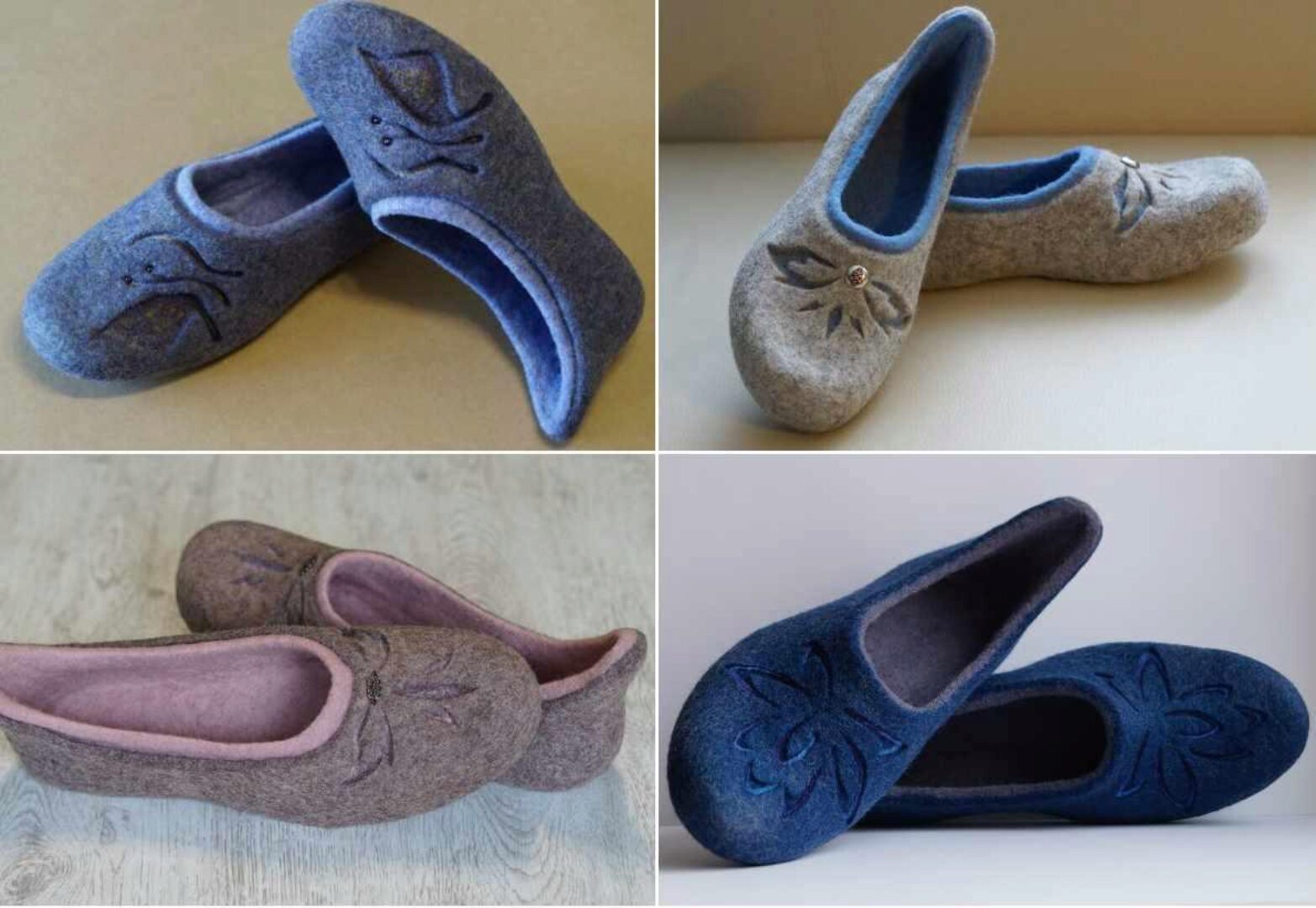 Тапочки с высокой пяткой и прорезным декором (Алеся Исмагилова)