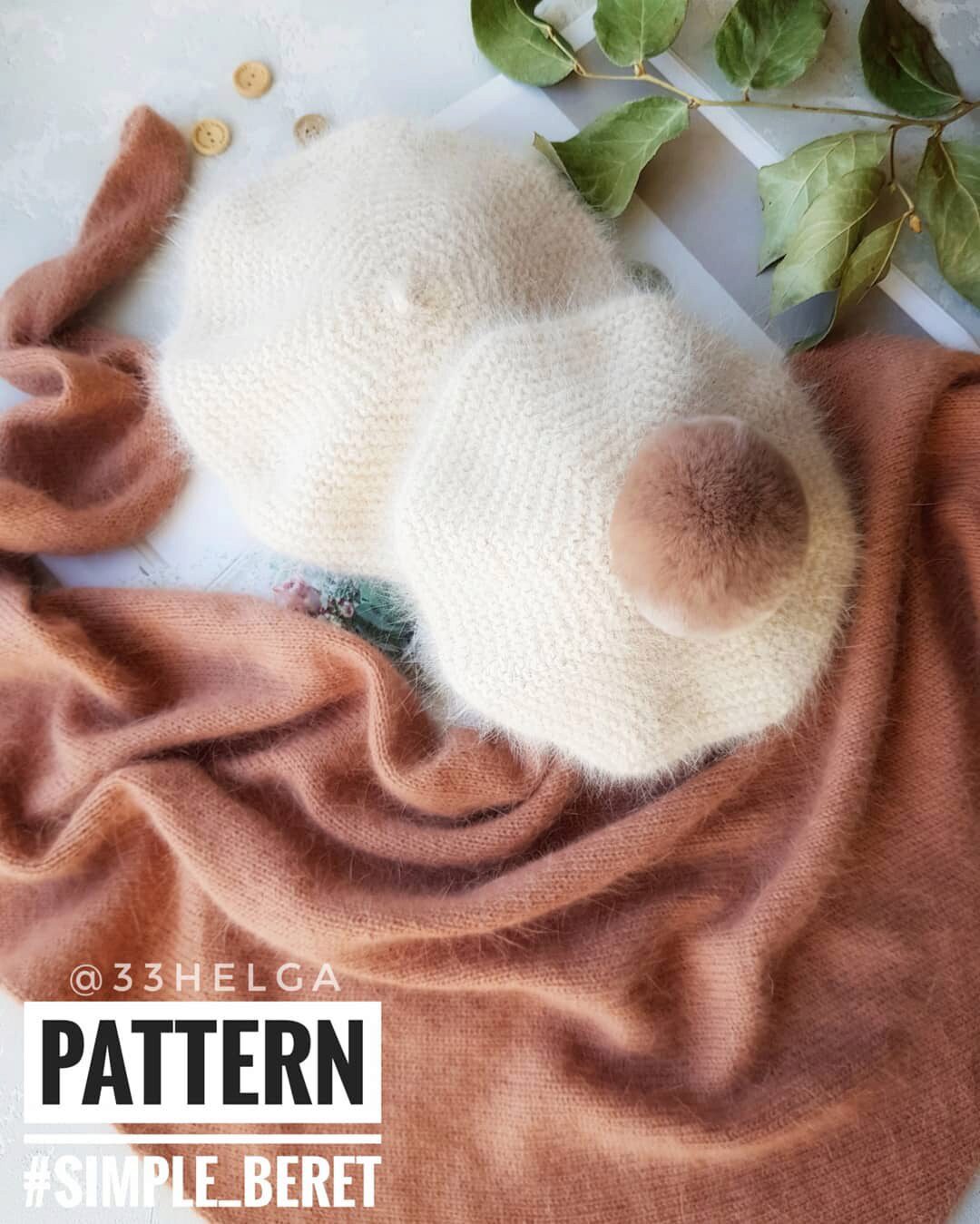 [Вязание] 3 вида беретов + бактус «SIMPLE_BERET_33helga» (Olga Pronoza, 33helga)