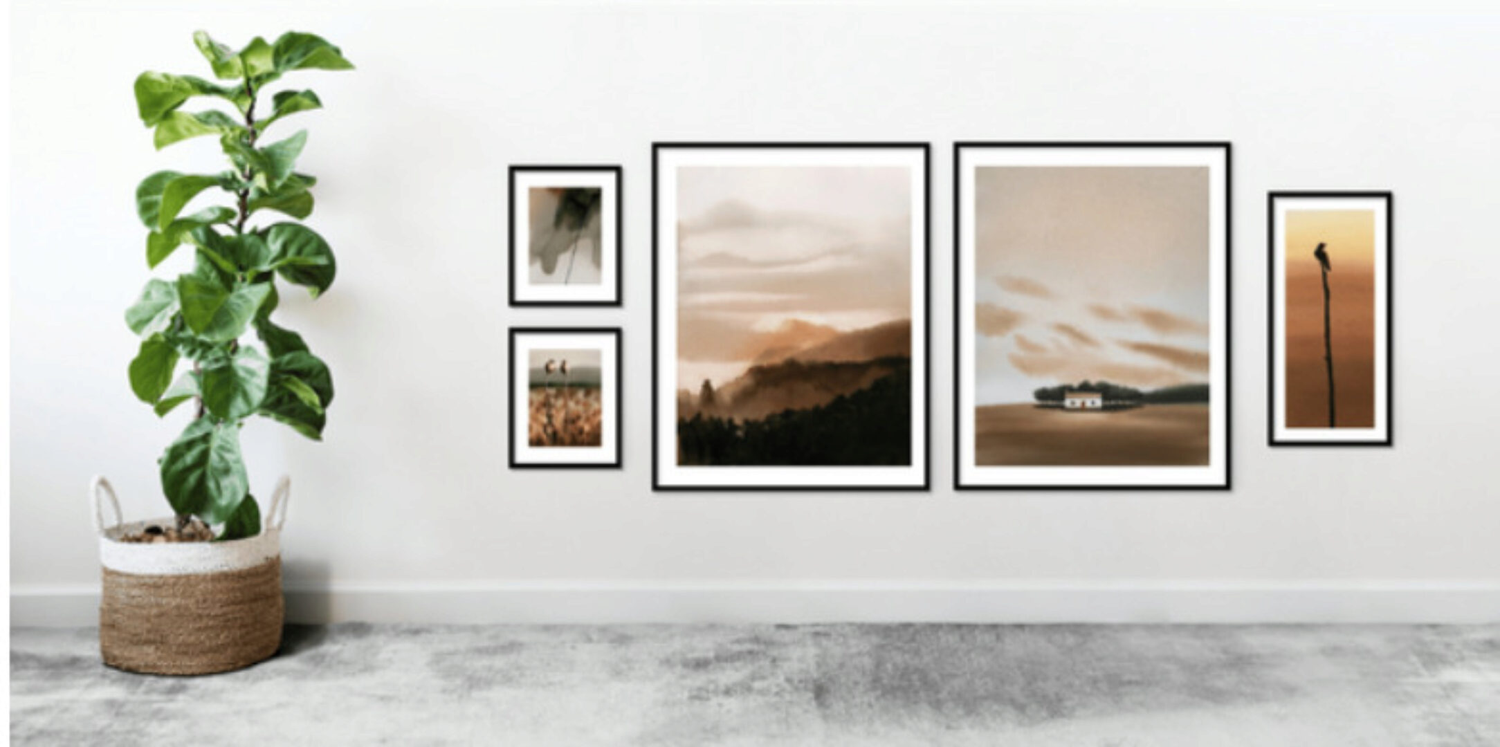 [Watermedia]  Интерьерные постеры в одном колорите (Татьяна Ширбидова)