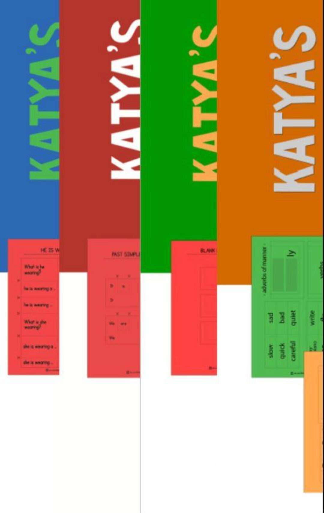 [Little Kingdom] Шаблоны для интерактивной тетради по грамматике, уровни 1, 2, 3 (Катя Степанова)