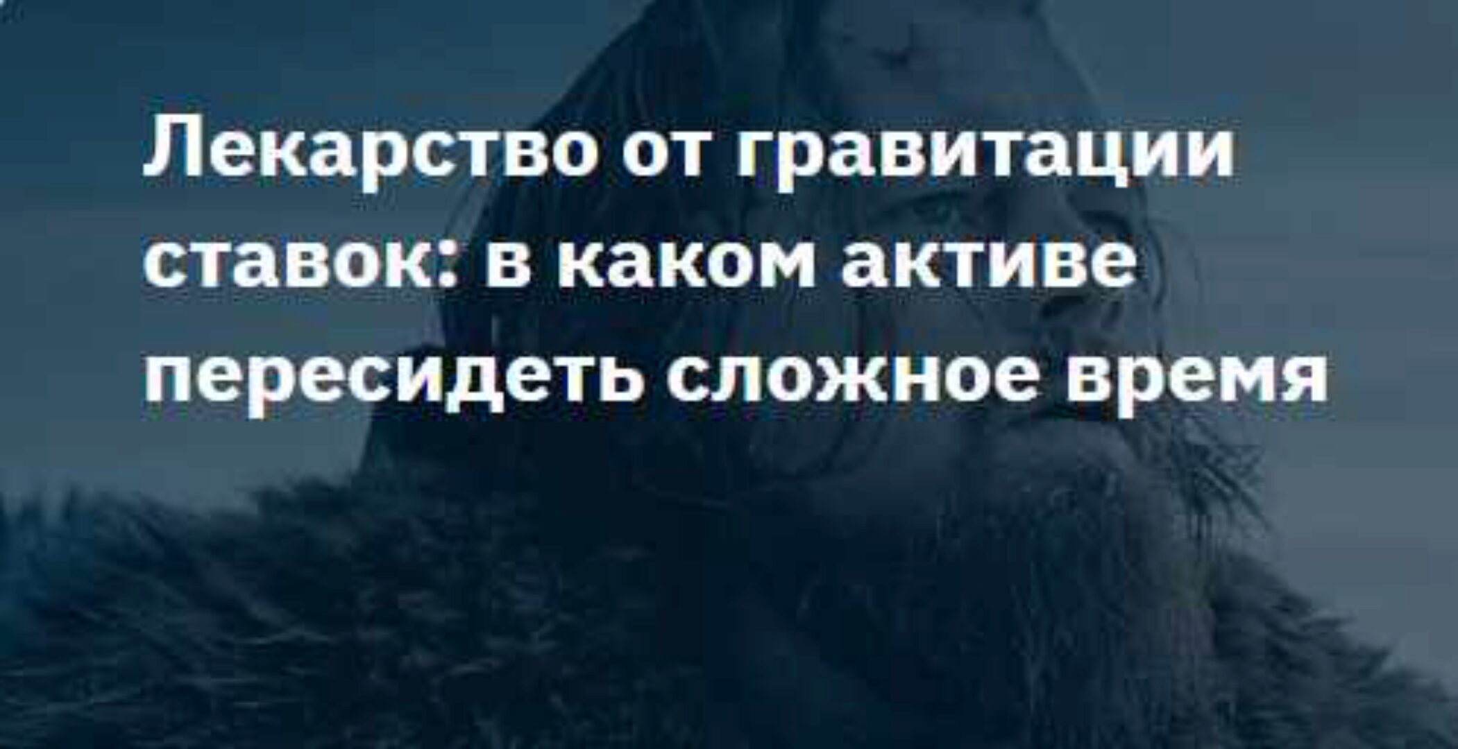 Лекарство от гравитации ставок - в каком активе пересидеть сложное время (Элвис Марламов)