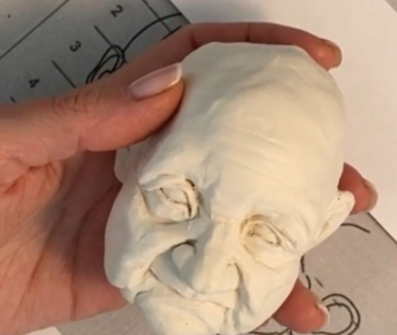 Лепка возрастного лица, видеомастеркласс (Olga Norviliene)