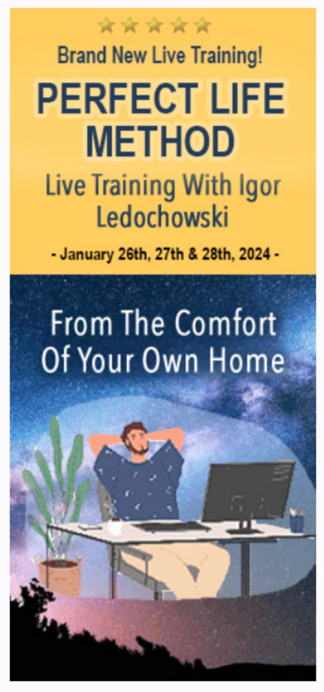 Метод идеальной жизни, день 1, часть 1 из 2, 2024 RUS (Игорь Ледоховский)