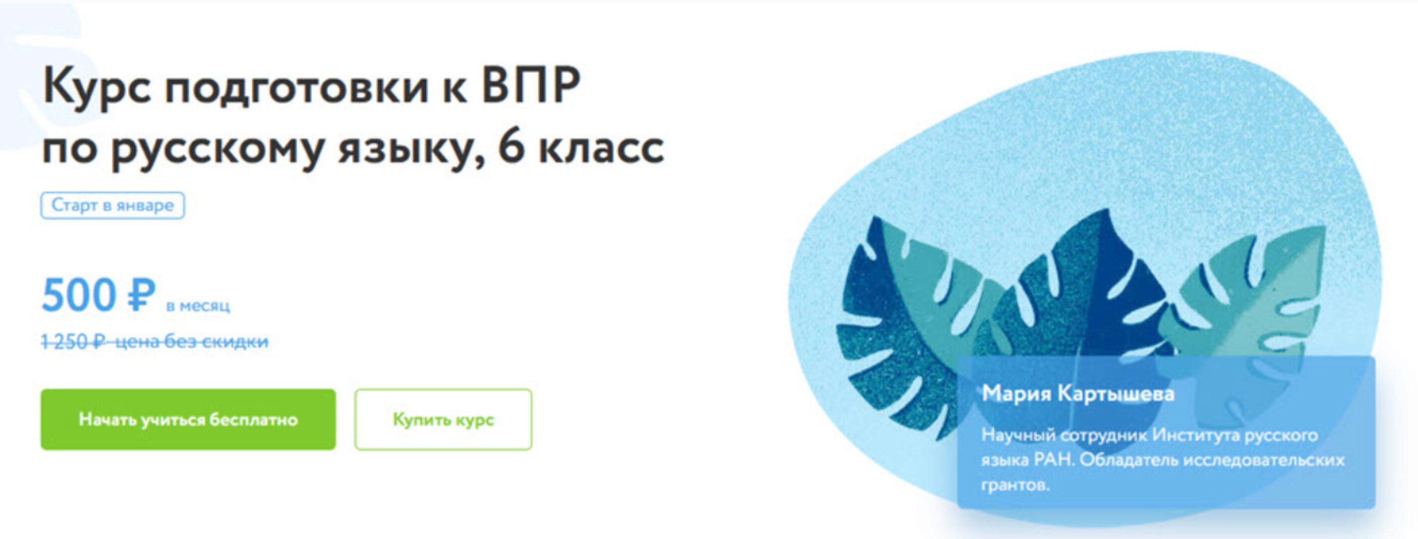 [Фоксфорд] Курс подготовки к ВПР по русскому языку (6 класс) (Мария Картышева)