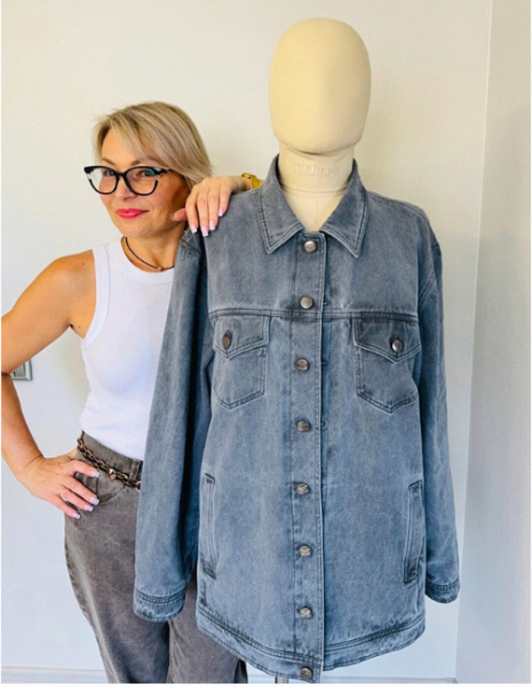 Мужская джинсовка из мраморного денима (Лилия Дроздова)