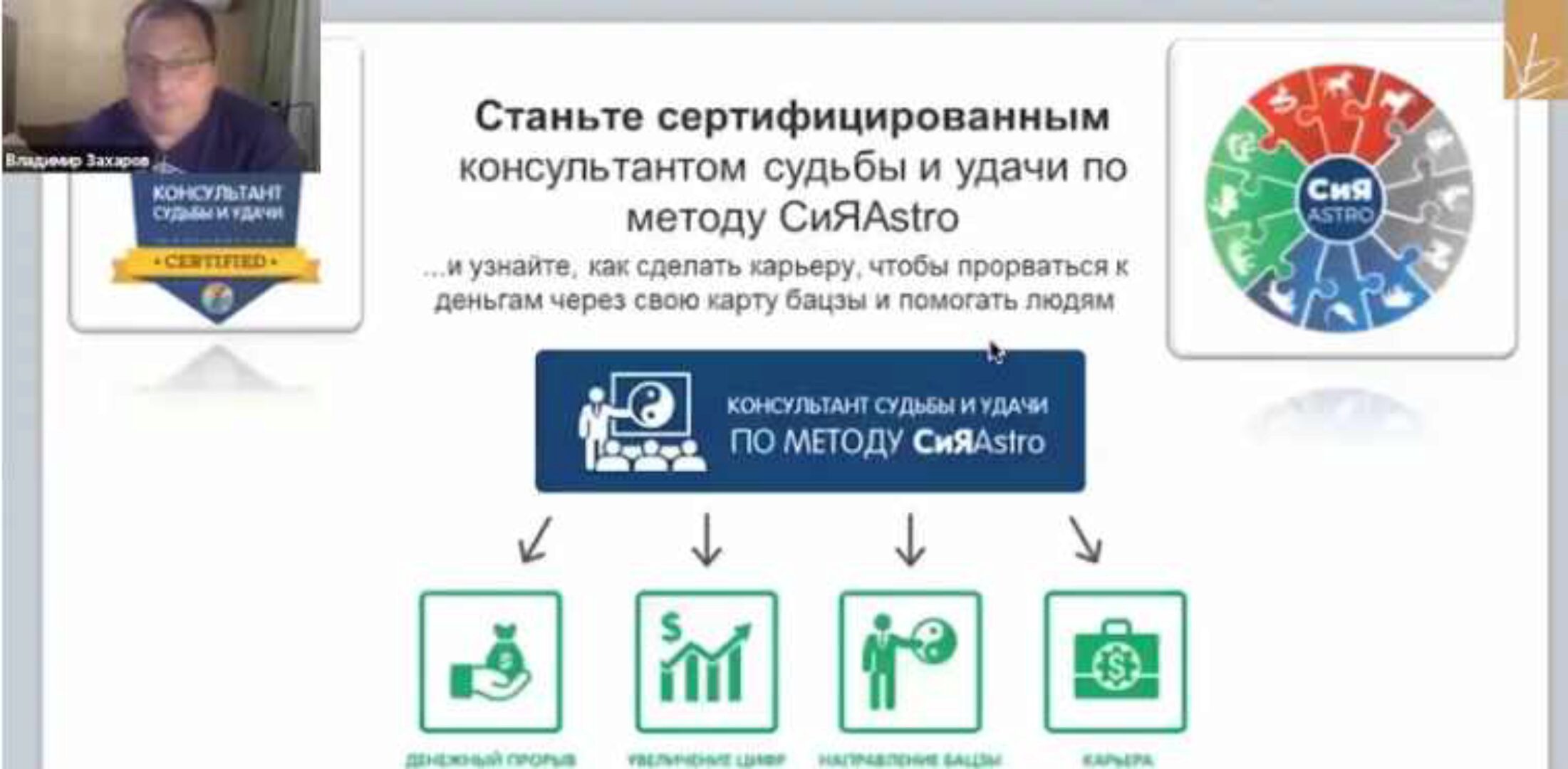 Консультант судьбы и удачи по методу СиЯAstro (Владимир Захаров)
