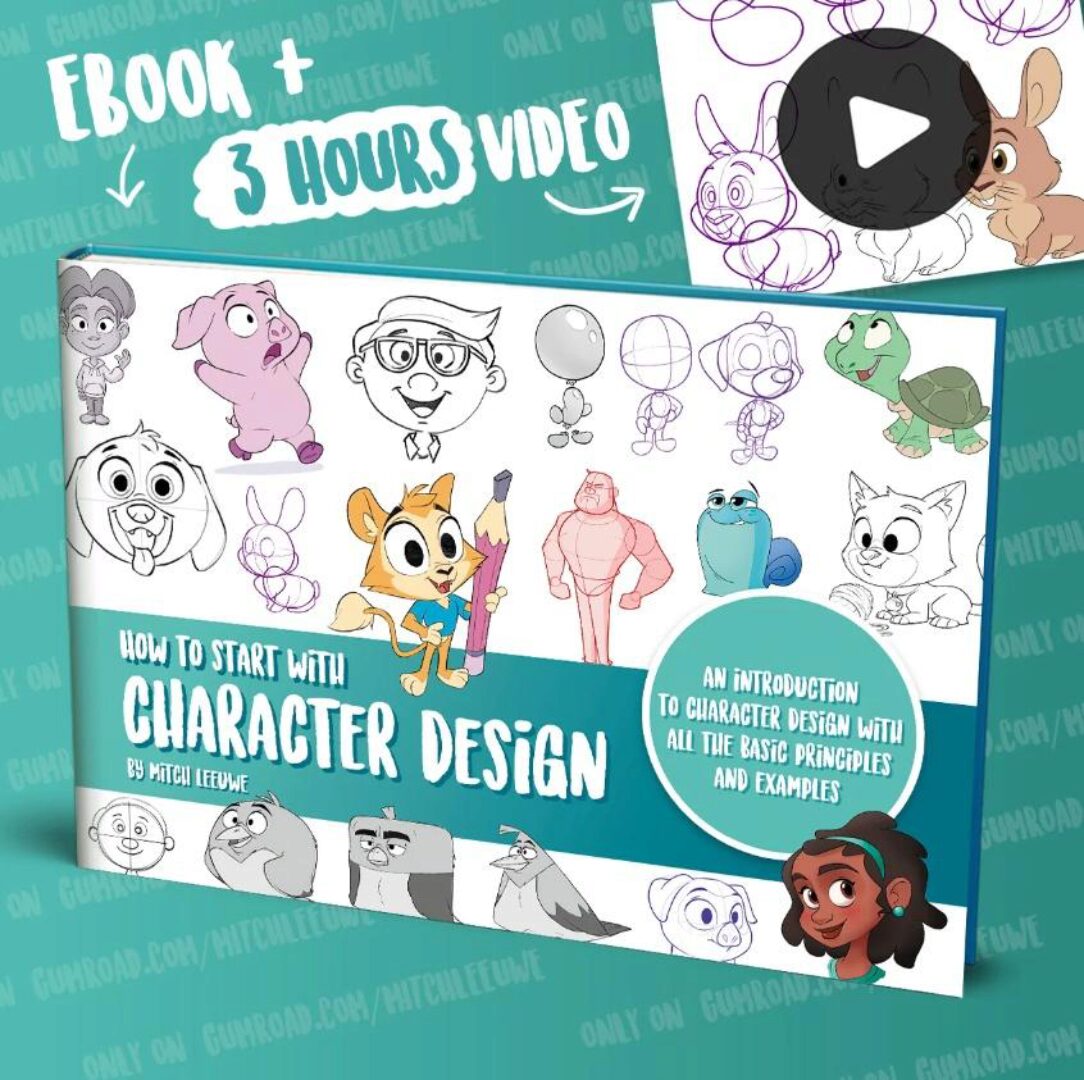 Дизайн персонажа. Как начать рисовать персонажей / How to start with character design (Mitch Leeuwe)