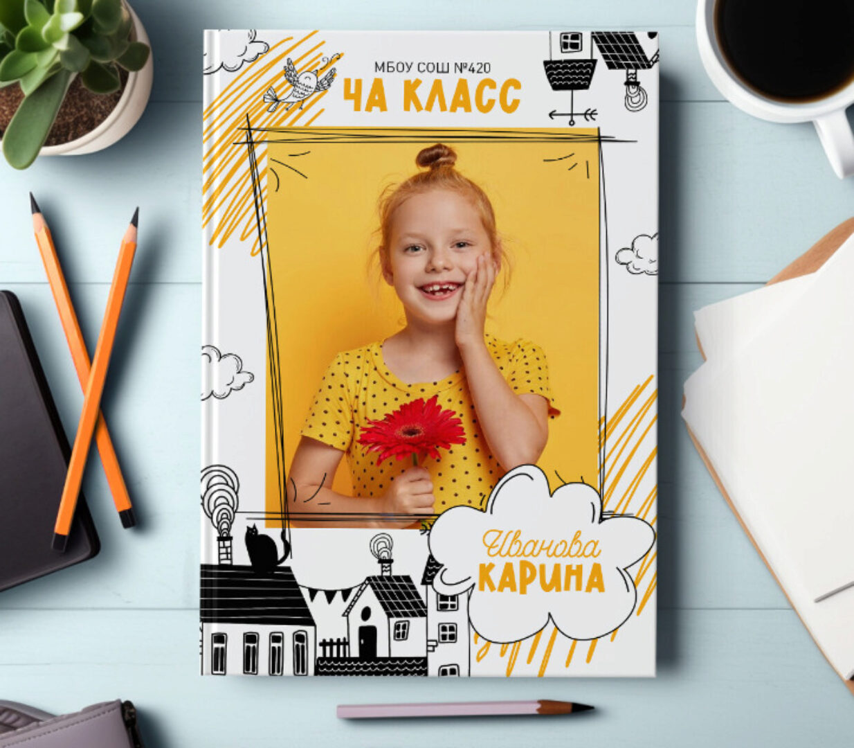 [mironova.studio] PSD-Шаблон фотокниги Doodle (Ирина Миронова)