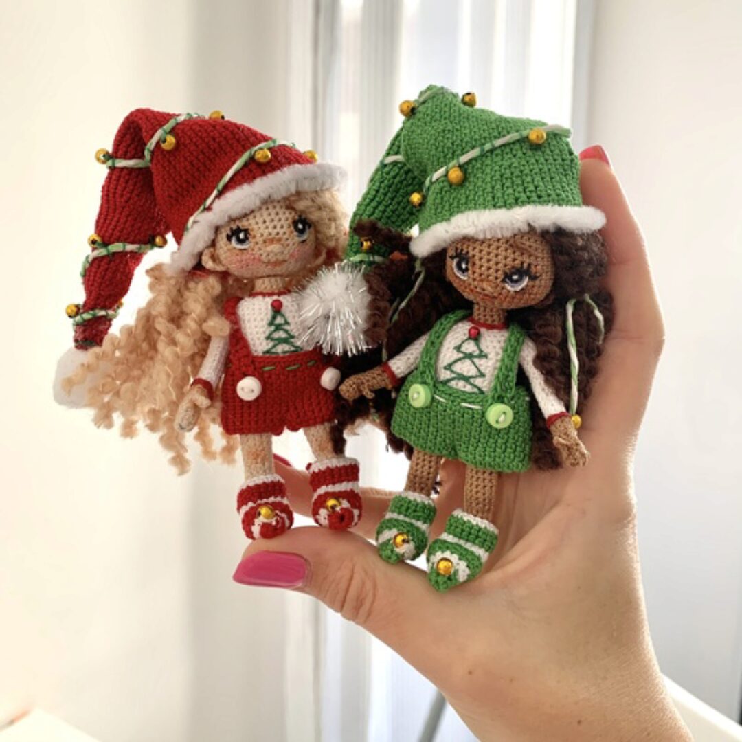 [Кукольная лаборатория Оля_ка] Ёлочный гном 8-9 см (Ольга Нижибецкая)