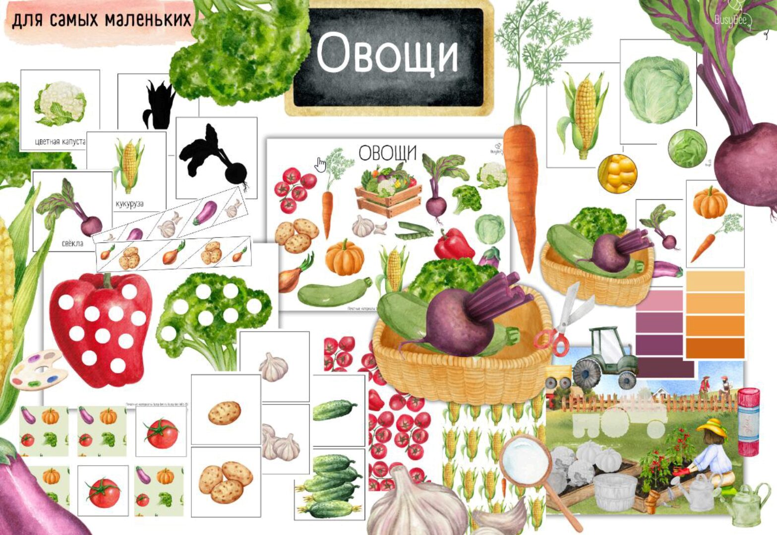 [busy-bee] Овощи (Елена Самсонова)