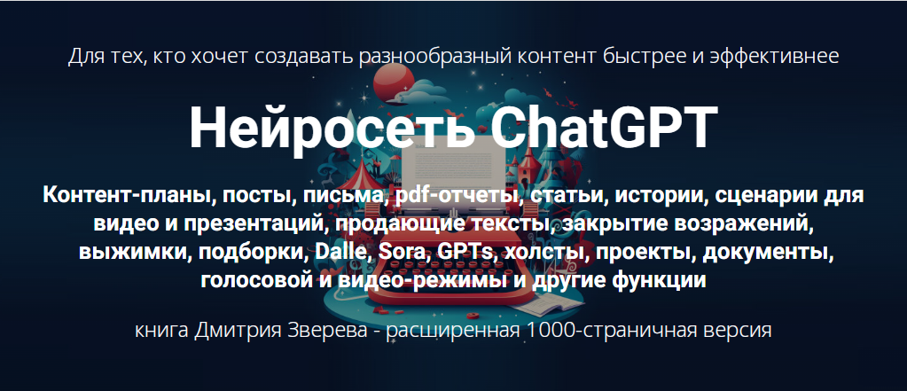 Нейросеть ChatGPT. Расширенная версия (Дмитрий Зверев)