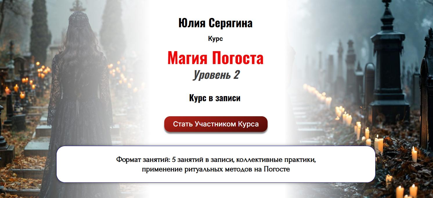 [Академия Кайдзен] Магия Погоста. Уровень 2 (Юлия Серягина)