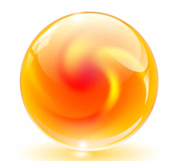 Оранжевая сфера из настройки Солнца (Марияна Габриэльсен)