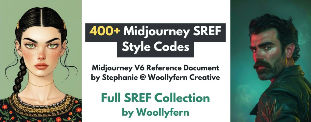 [Woollyfern Creative] Коллекция 400+ стилей Midjourney