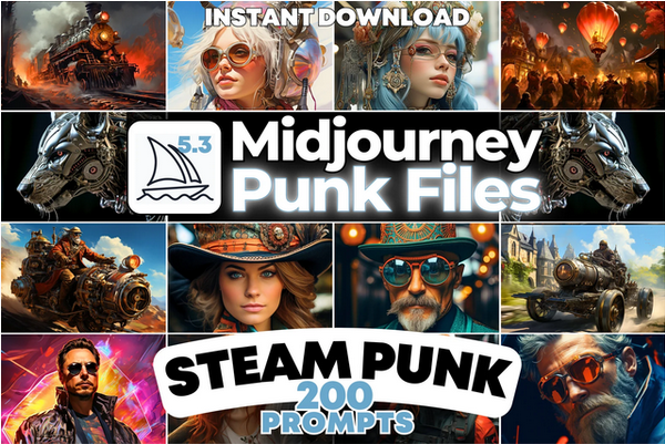 [PromptMachina] Midjourney Prompts для цифрового искусства в стиле стимпанк