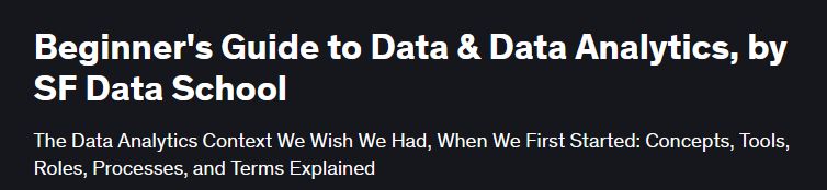 [Udemy] Руководство для начинающих по данным и аналитике данных, SF Data School
