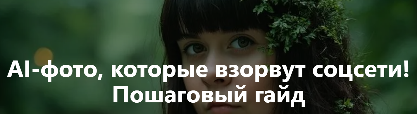 Гайд AI фото, которые взорвут соцсети (Лидия Дойкова)