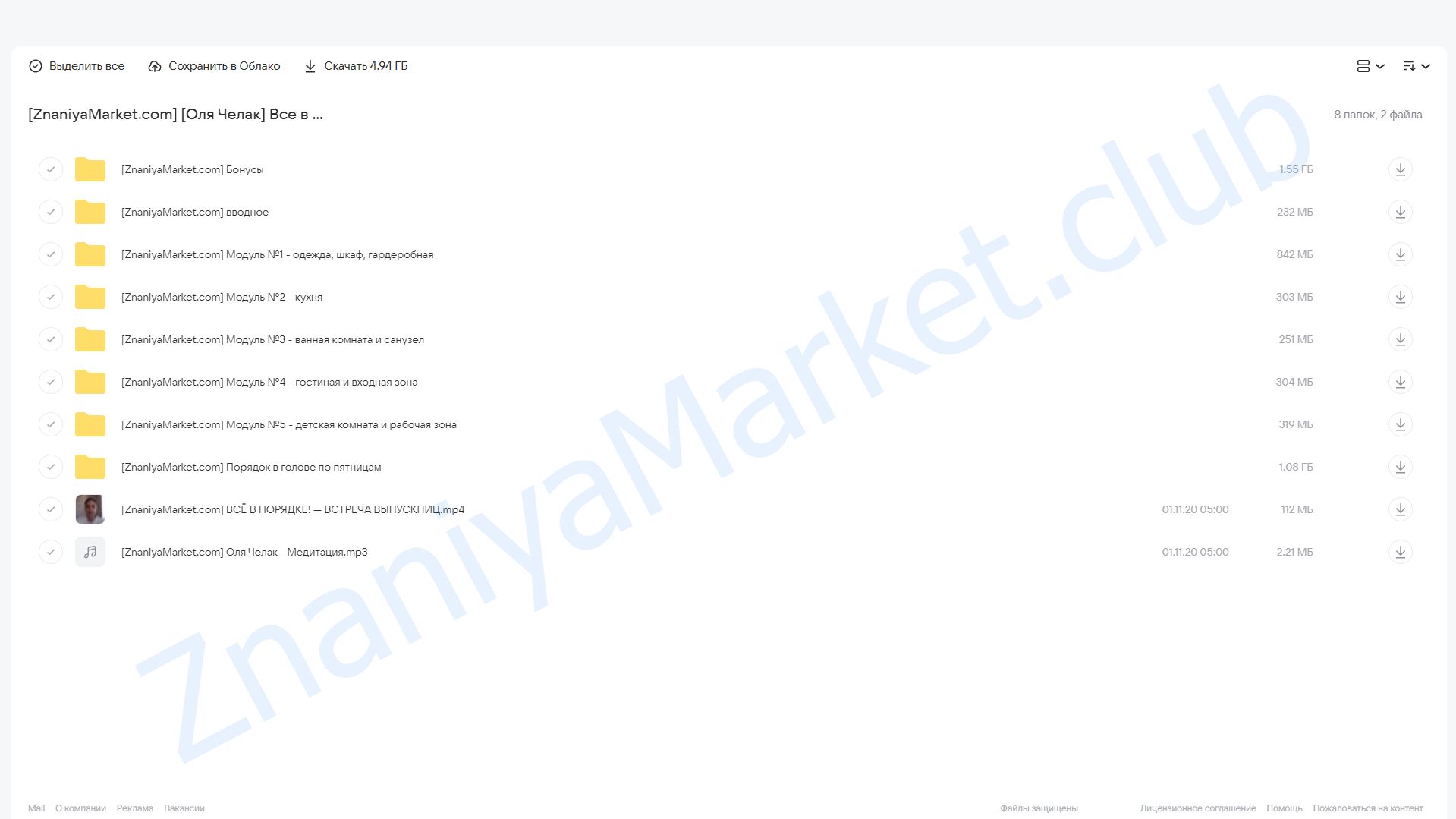 Все в порядке (Оля Челак) облако mail, фото 2 из 2.