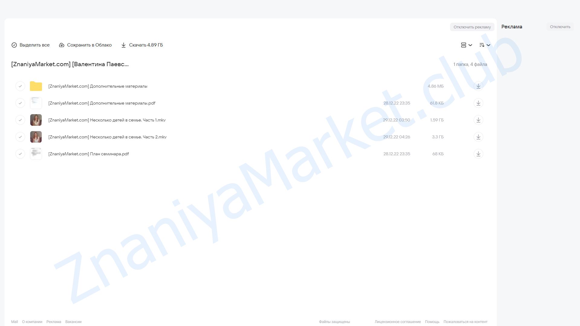 Несколько детей в семье (Валентина Паевская) облако mail, фото 2 из 2.