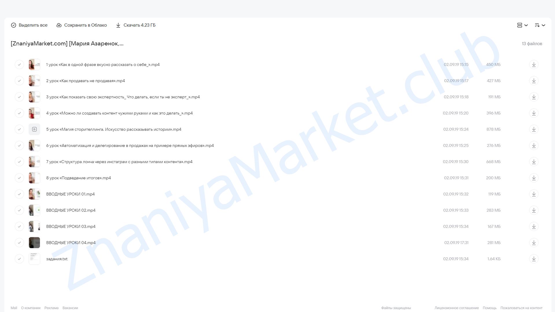 Рост продаж через контент (Мария Азаренок, Екатерина Азизова) облако mail, фото 2 из 2.