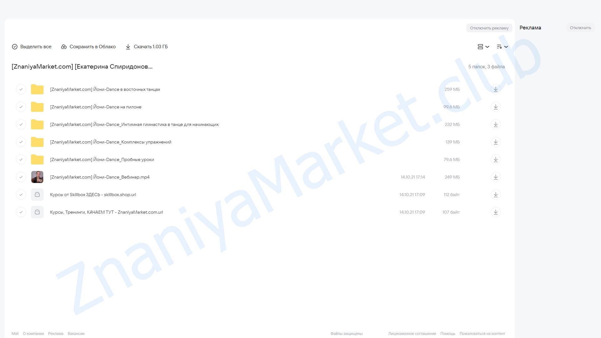 Йони-Dance 21 день (Екатерина Спиридонова) облако mail, фото 2 из 2.