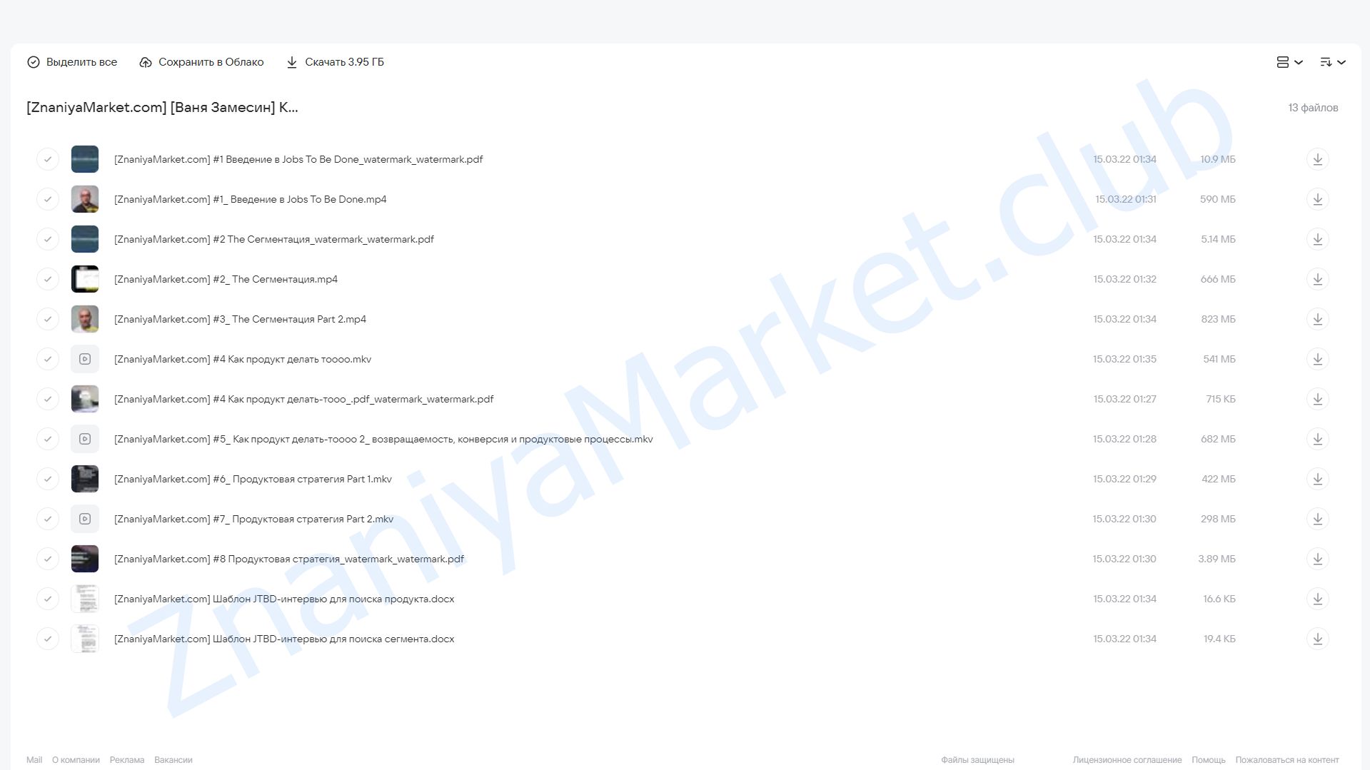 Как делать продукт, который клиенты будут с удовольствием покупать (Ваня Замесин) облако mail, фото 2 из 2.