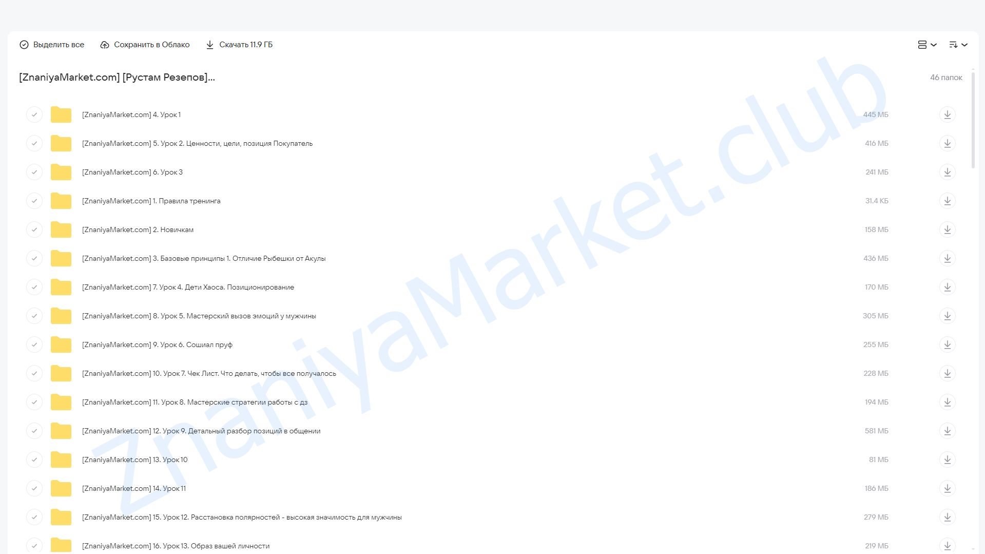 Мастерский тренинг влюбления мужчин (Рустам Резепов) облако mail, фото 2 из 2.