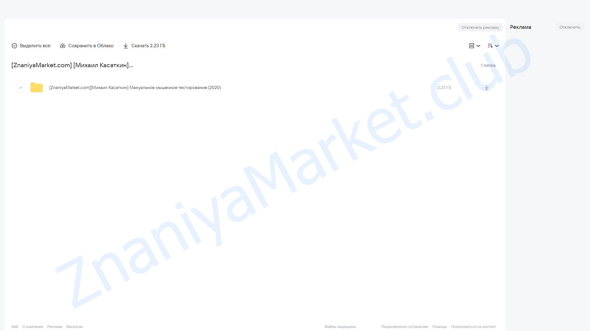 Мануальное тестирование мышц (Михаил Касаткин) облако mail, фото 2 из 2.