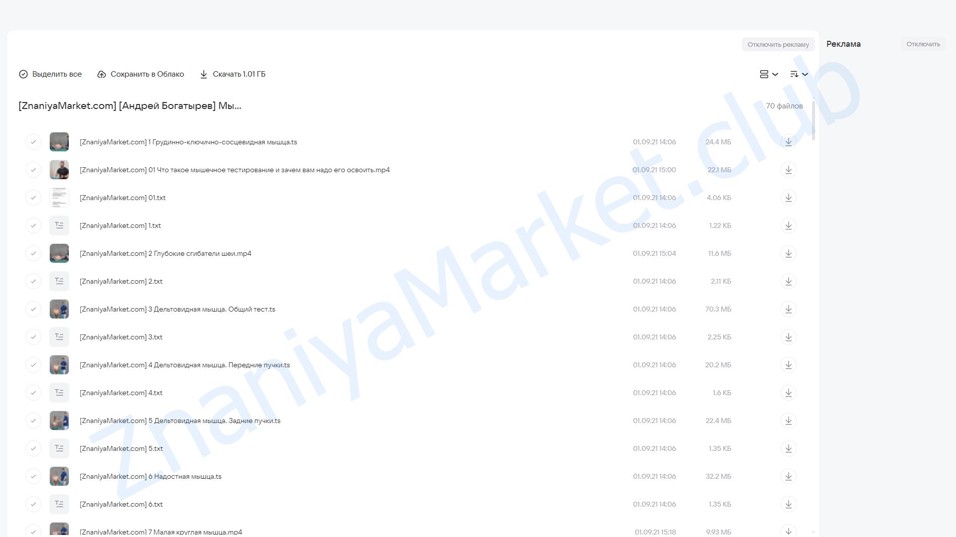 Мышечные тесты для фитнес тренера (Андрей Богатырев) облако mail, фото 2 из 2.