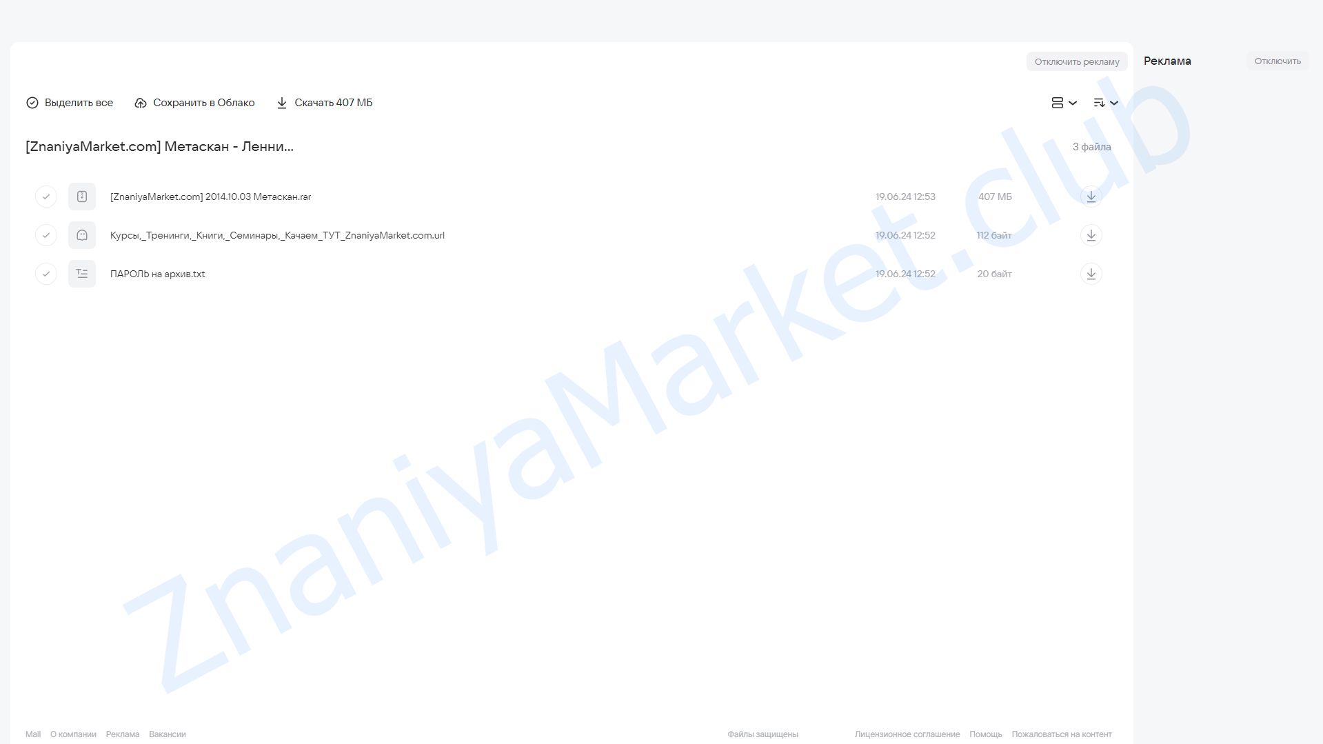 Метаскан (Ленни Россоловски) облако mail, фото 2 из 2.