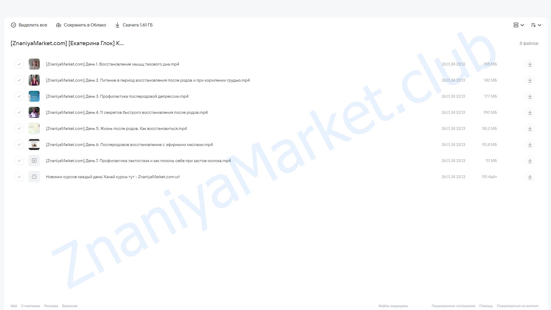 Комплексное восстановление после родов (Екатерина Глок) облако mail, фото 2 из 2.