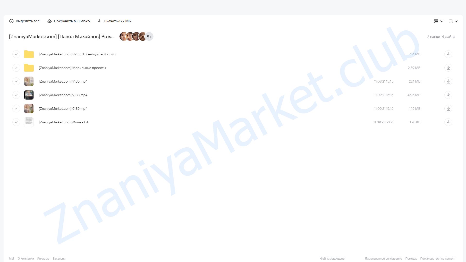 Preset новый стиль (Павел Михайлов) облако mail, фото 2 из 2.