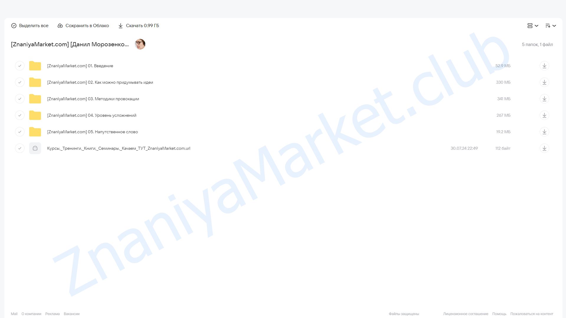 [IKRA] Генерация идей (Данил Морозенко) облако mail, фото 2 из 2.