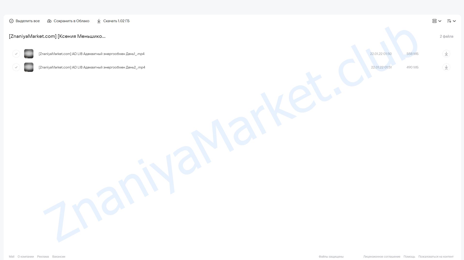 Адекватный энергообмен (Ксения Меньшикова) облако mail, фото 2 из 2.