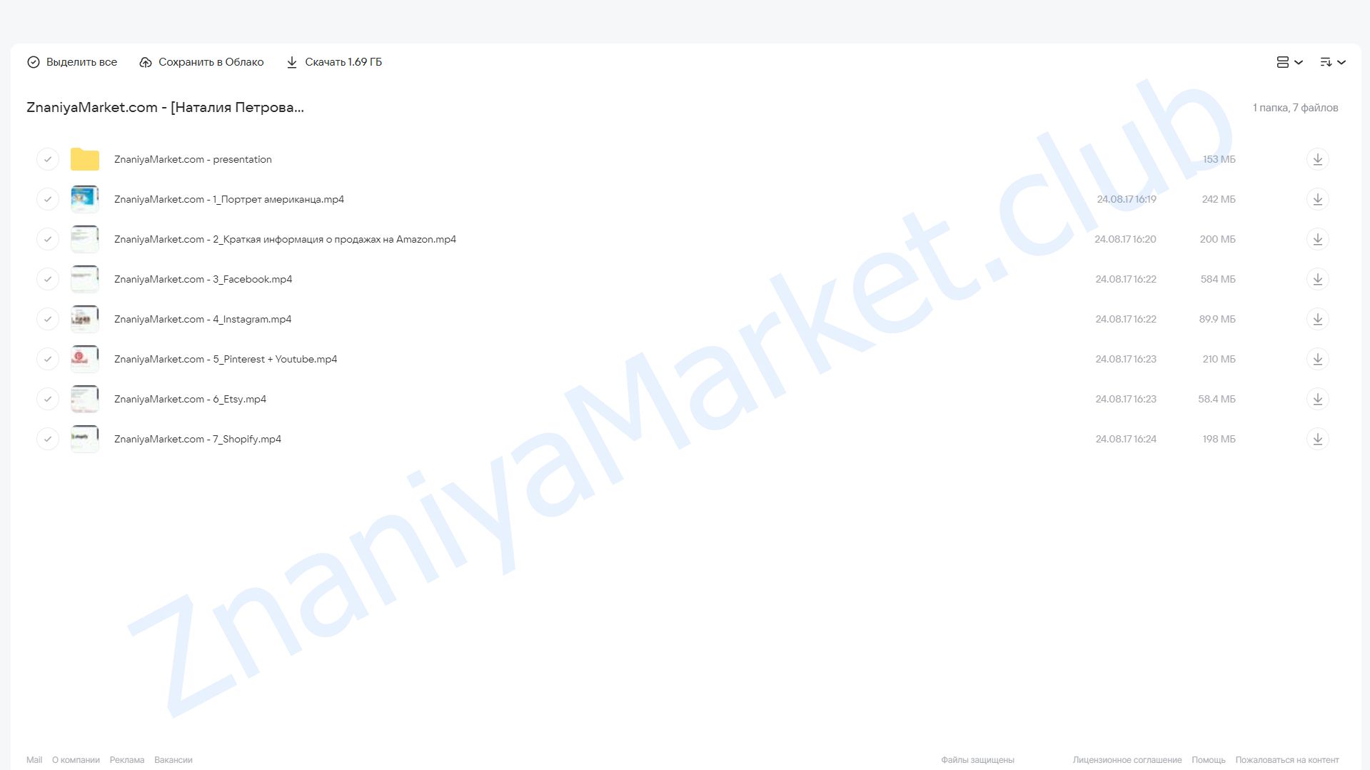 Внешний трафик для Amazon (Наталия Петрова) облако mail, фото 2 из 2.