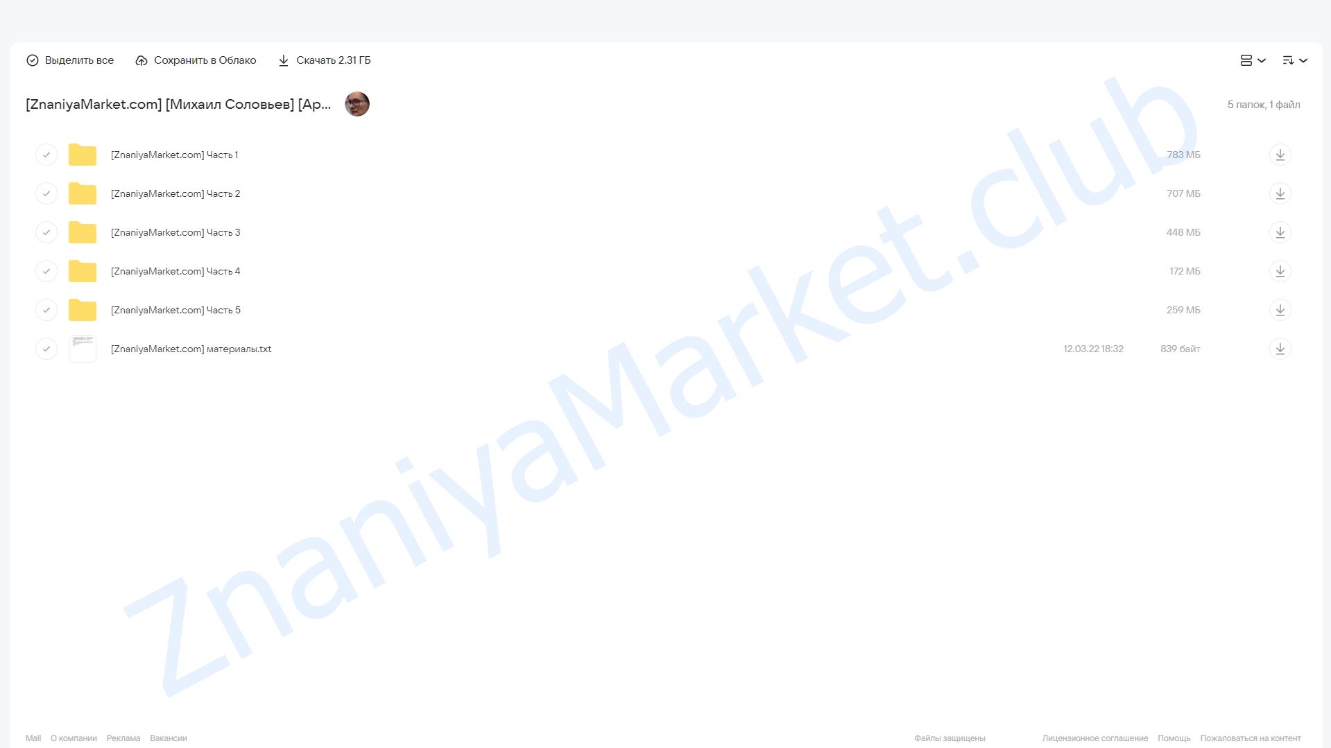 [Арт Причал] Курс по зарисовкам: Как рисовать по своим фото (Михаил Соловьев) облако mail, фото 2 из 2.