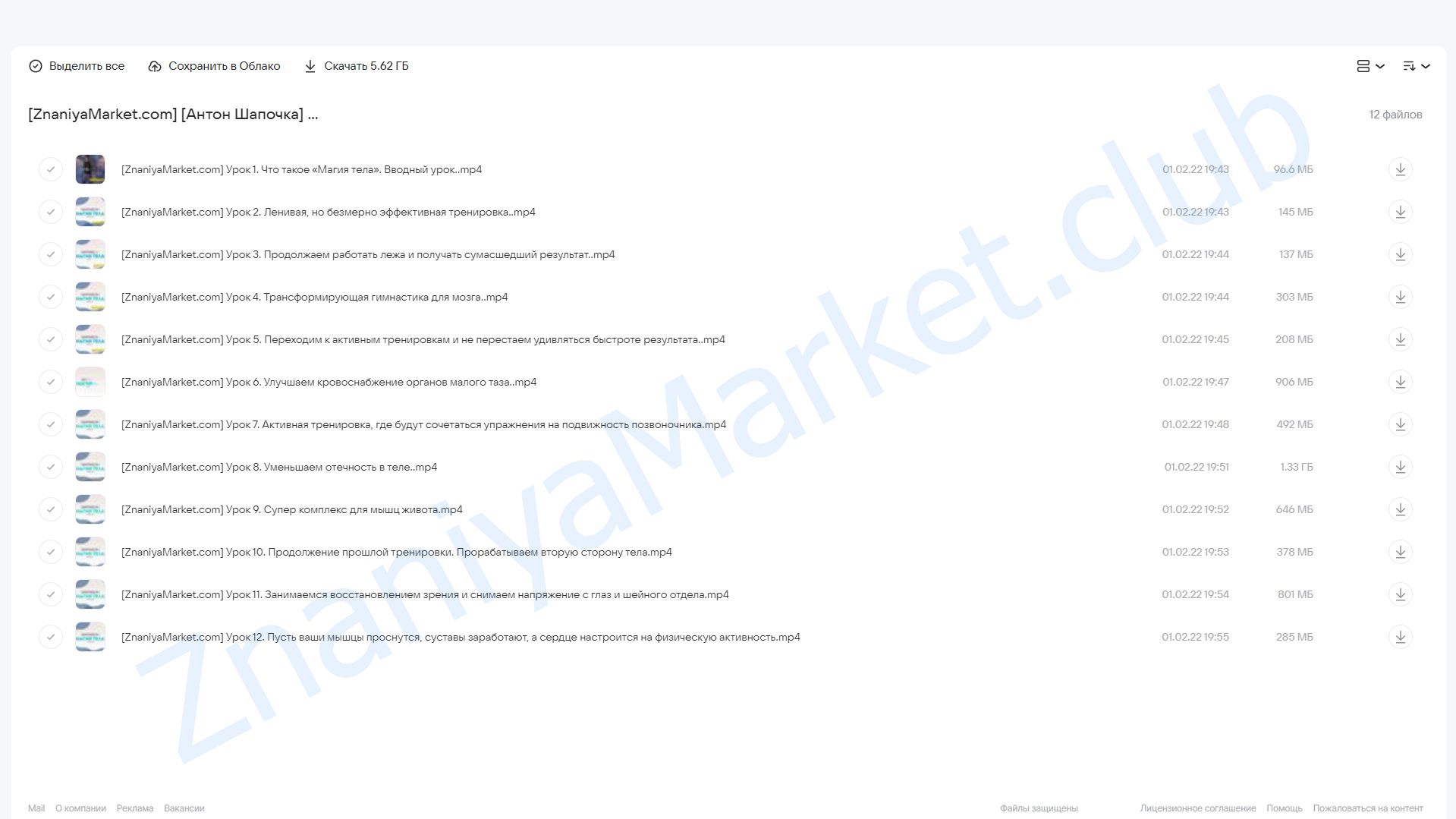 Магия тела. Новогодний марафон (Антон Шапочка) облако mail, фото 2 из 2.