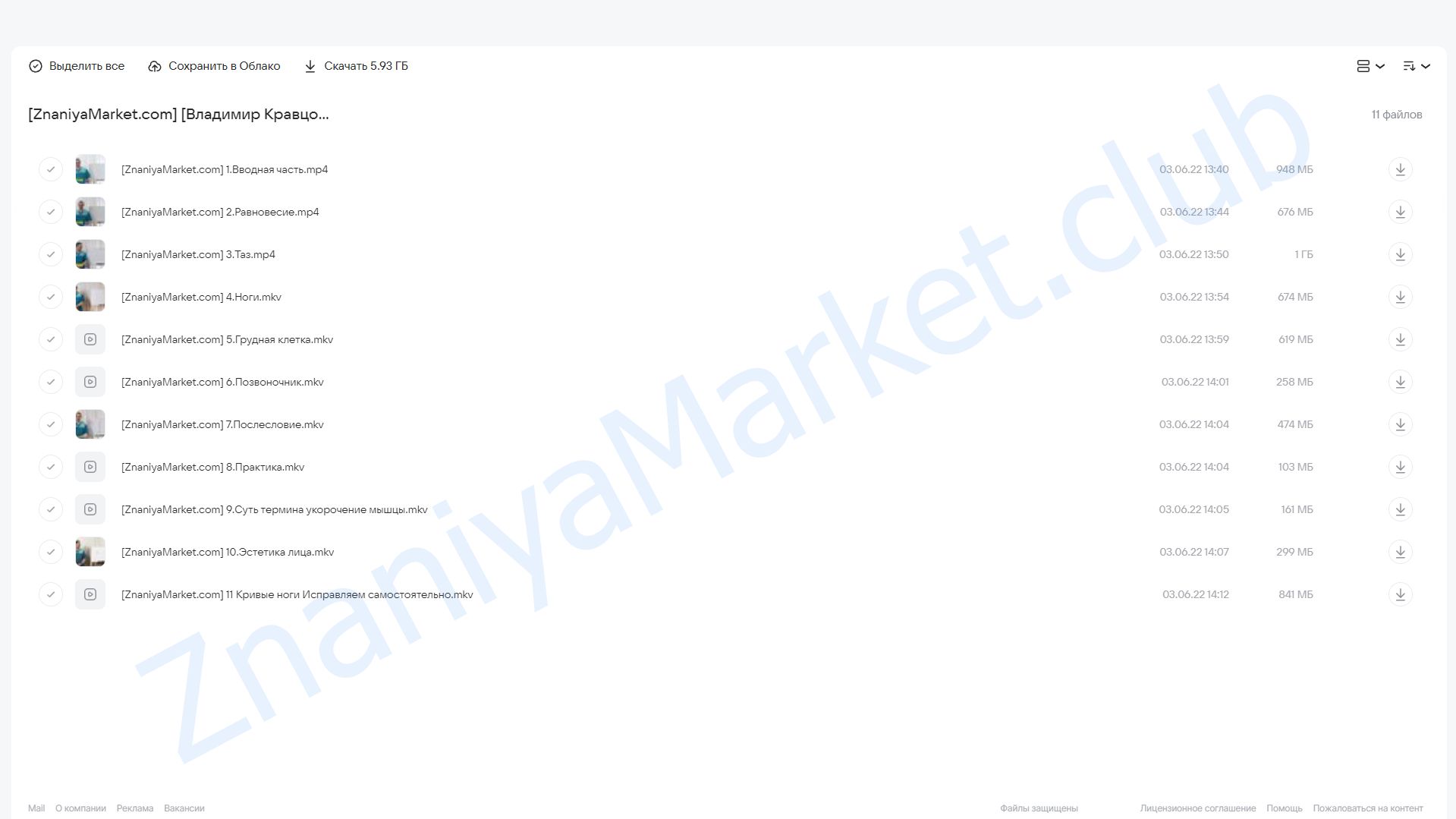 Биомеханика осанки (Владимир Кравцов) облако mail, фото 2 из 2.
