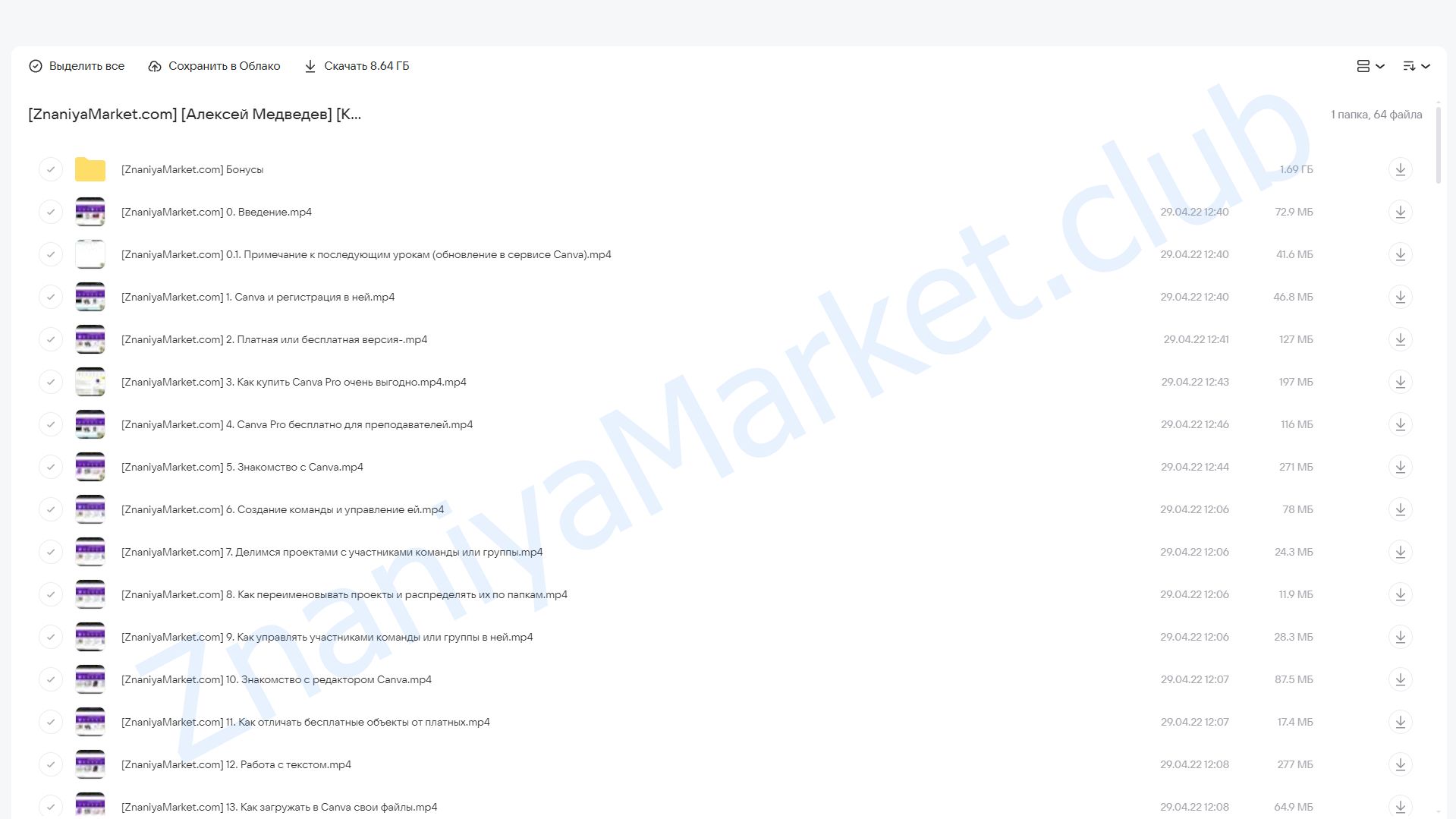 [Клабпрофи] Canva Master (Алексей Медведев) облако mail, фото 2 из 2.