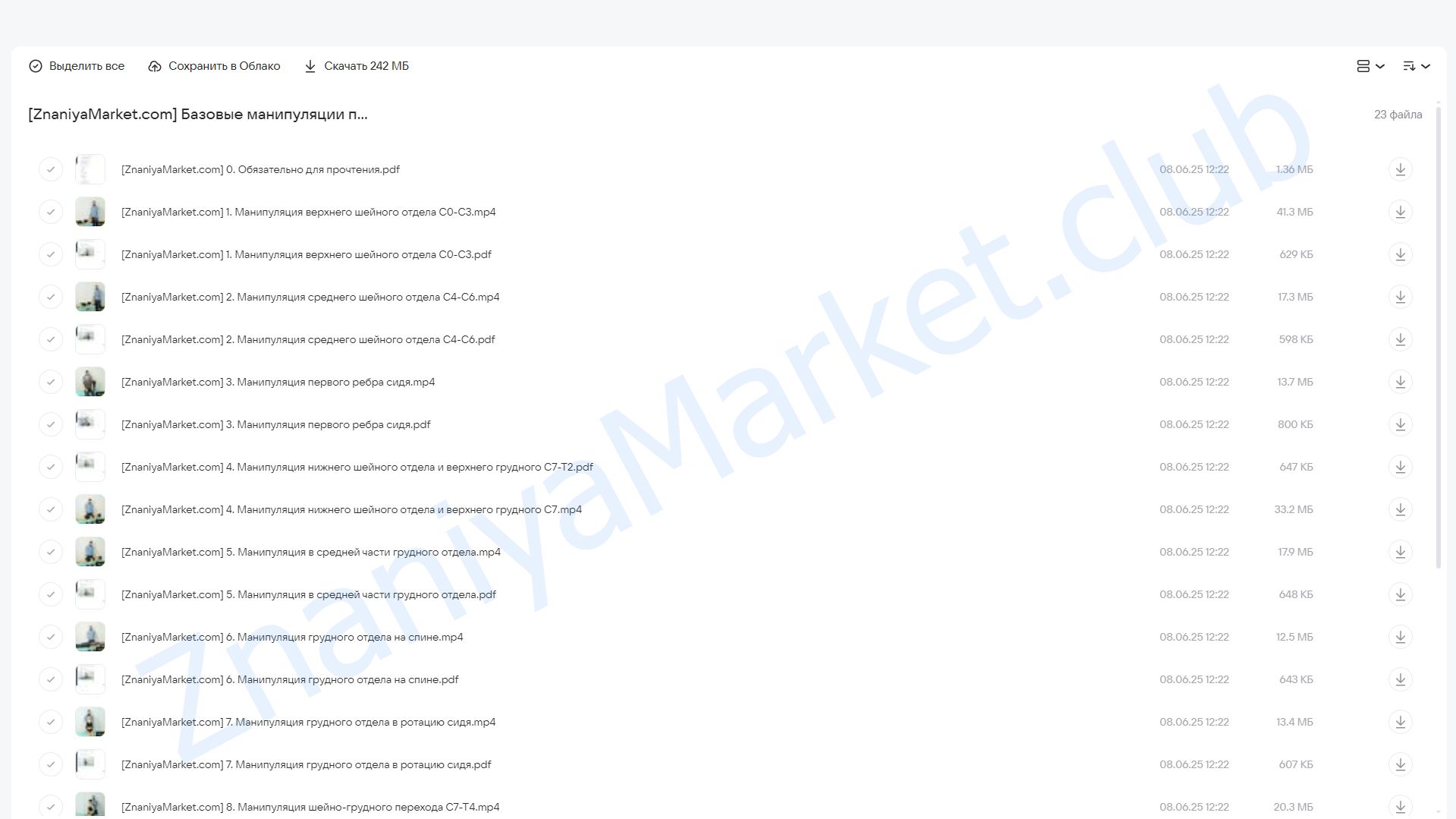 [Rehab Science] Базовые манипуляции позвоночника (Андрей Богатырев) облако mail, фото 2 из 2.