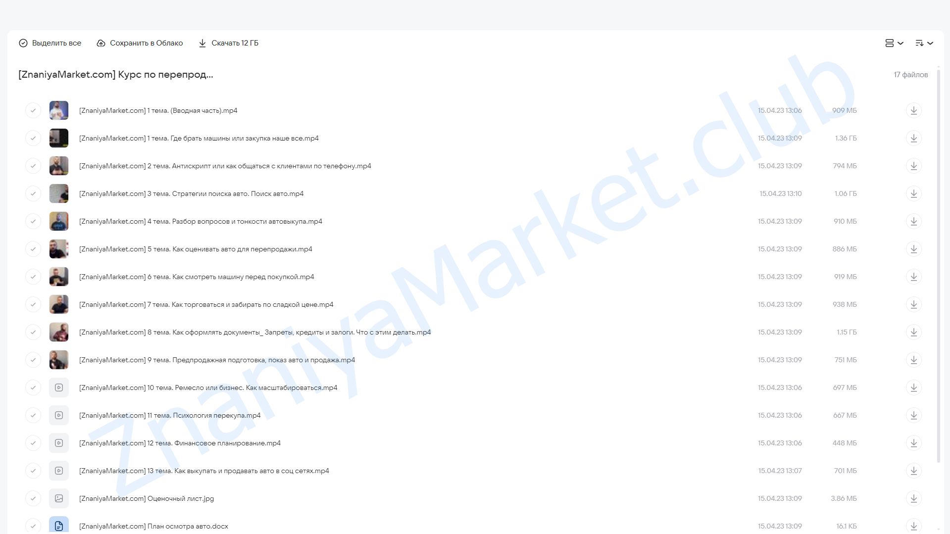 Курс по перепродаже авто (Игорь Малкин) облако mail, фото 2 из 2.