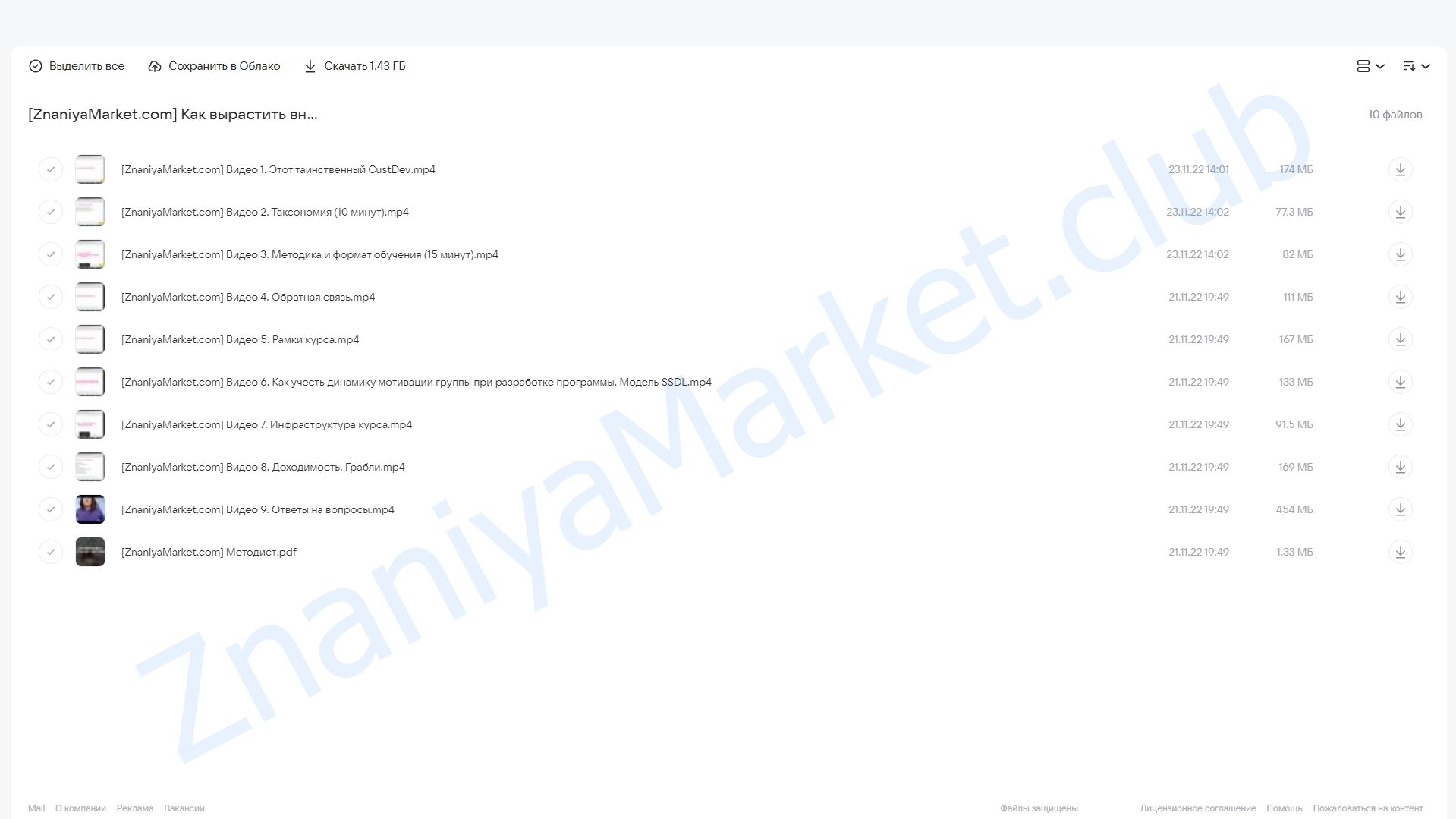 Как вырастить внутреннего методиста. Тариф Только интенсив (Мария Губина) облако mail, фото 2 из 2.