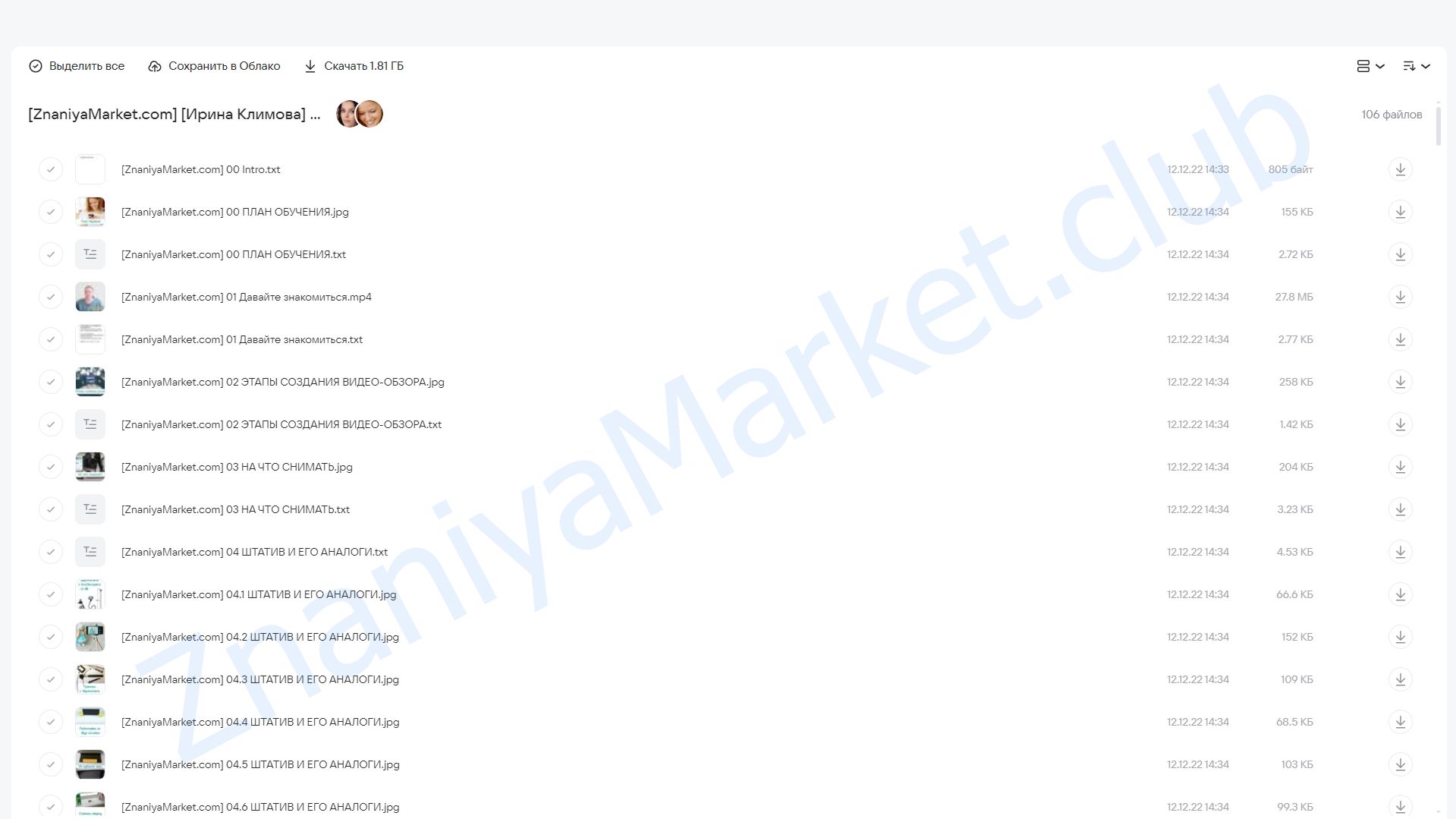 Видео-курс для рукодельниц (Ирина Климова) облако mail, фото 2 из 2.