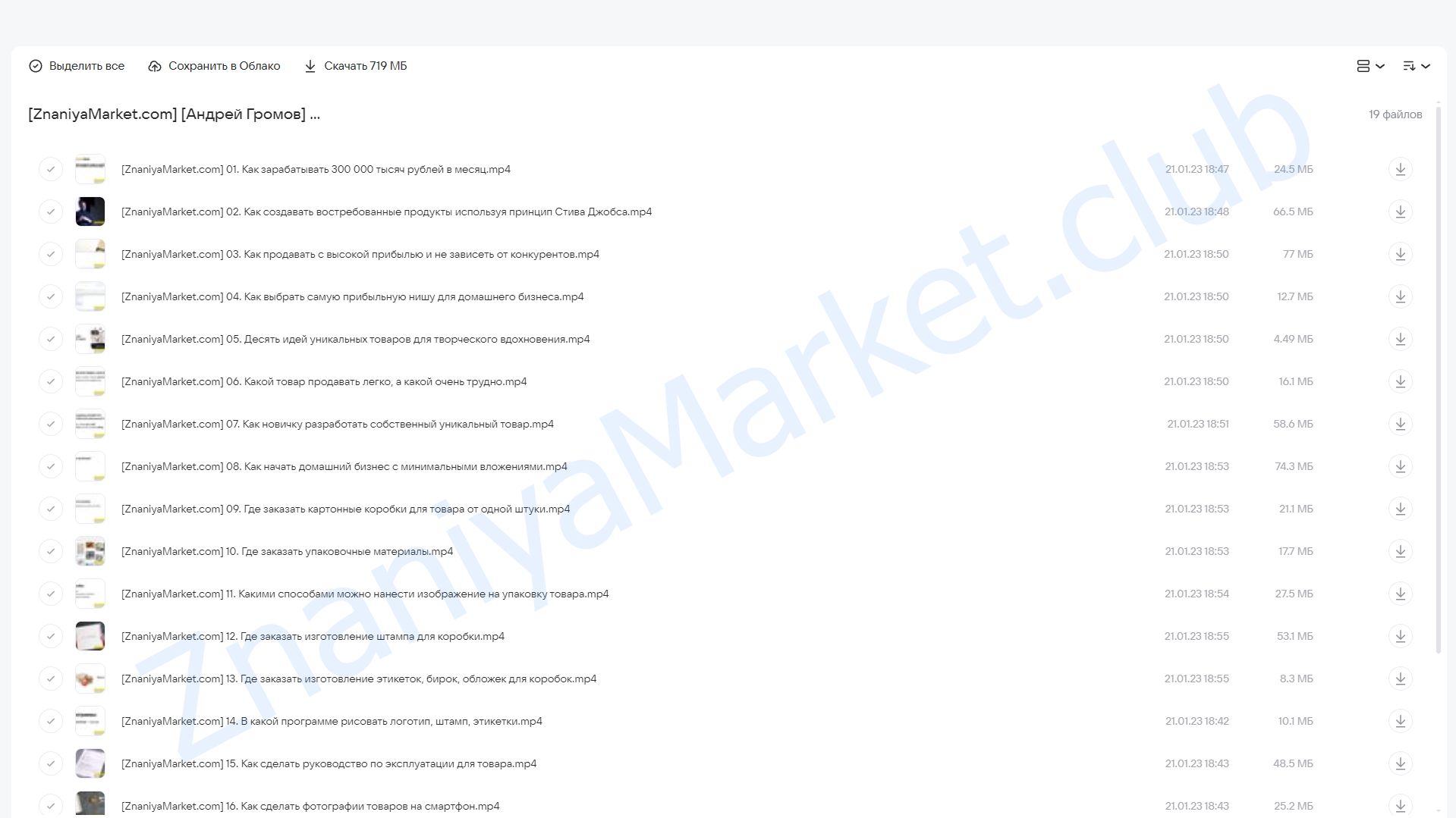 Домашний Бизнес. Разработка и продажа уникальных товаров (Андрей Громов) облако mail, фото 2 из 2.